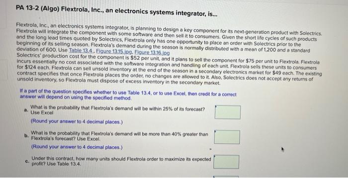 PA 13-2 (Algo) Flextrola, Inc., an electronics
