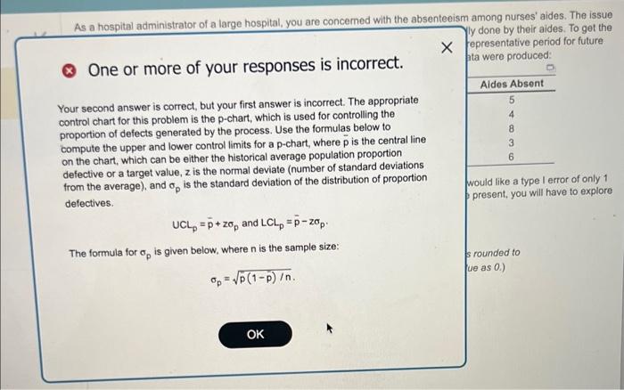 first answer is incorrect One or more of your