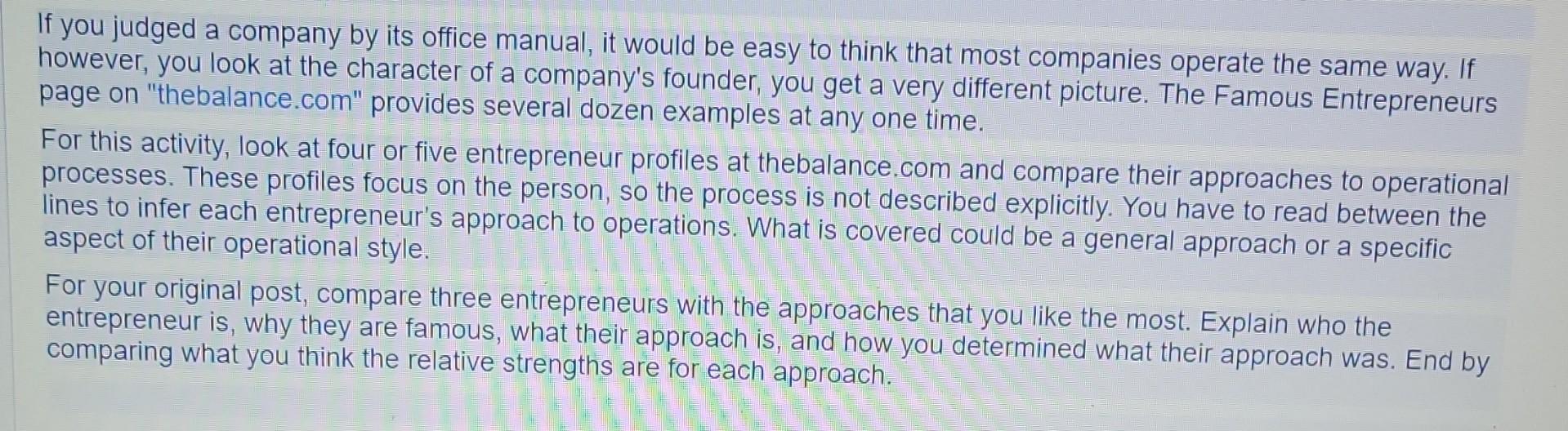 If you judged a company by its office manual, it