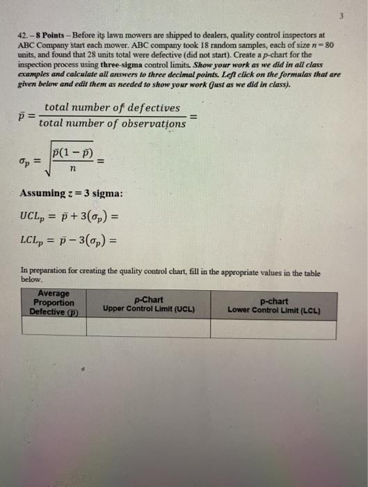 42. - 8 Points - Before its lawn mowers are