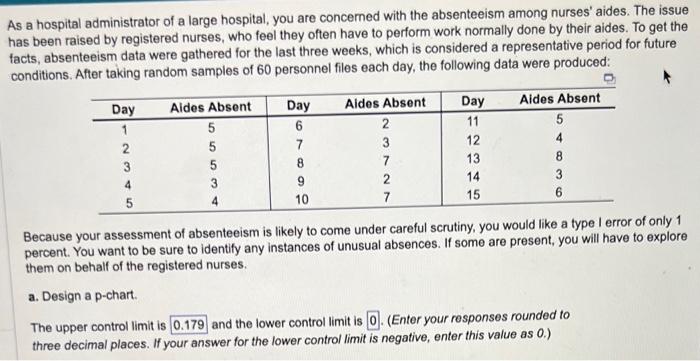 first answer is incorrect One or more of your