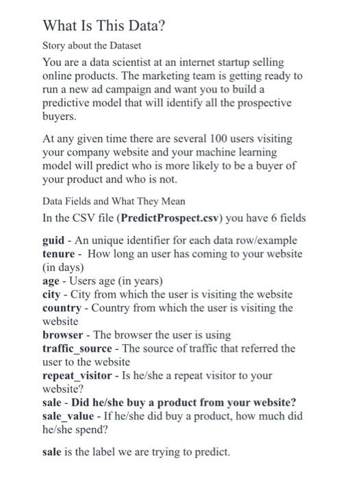 What Is This Data? Story about the Dataset You