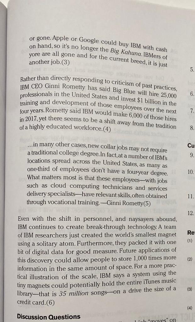 What type of planning encompasses IBMs shift from