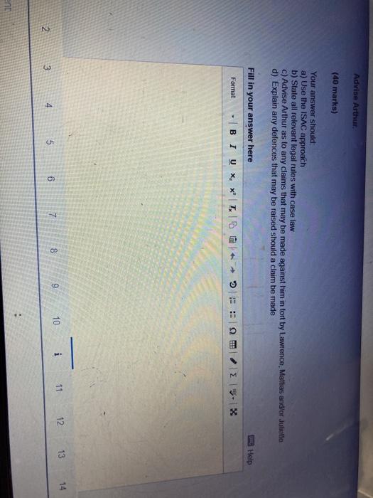 remaining Last month Arthur and Lawrence went to