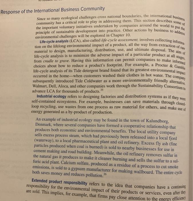 Discuss some of the voluntary initiatives