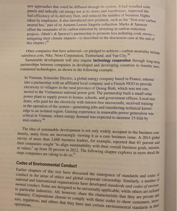 Discuss some of the voluntary initiatives