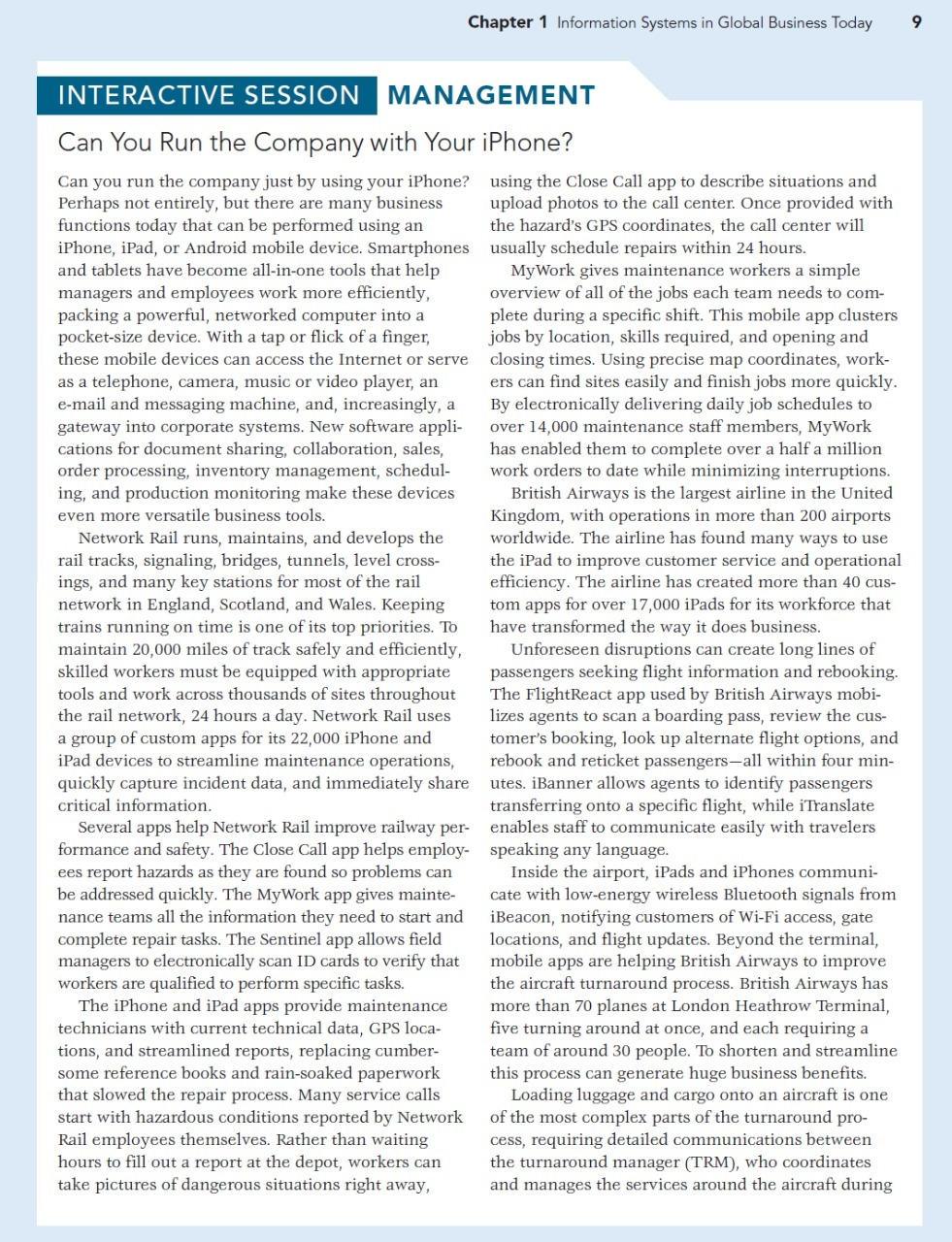 Chapter 1 Information Systems in Global Business