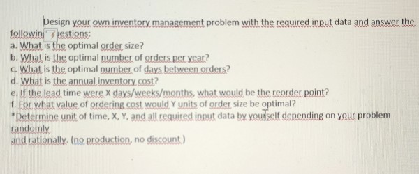 Please write a story when you answer it. Design