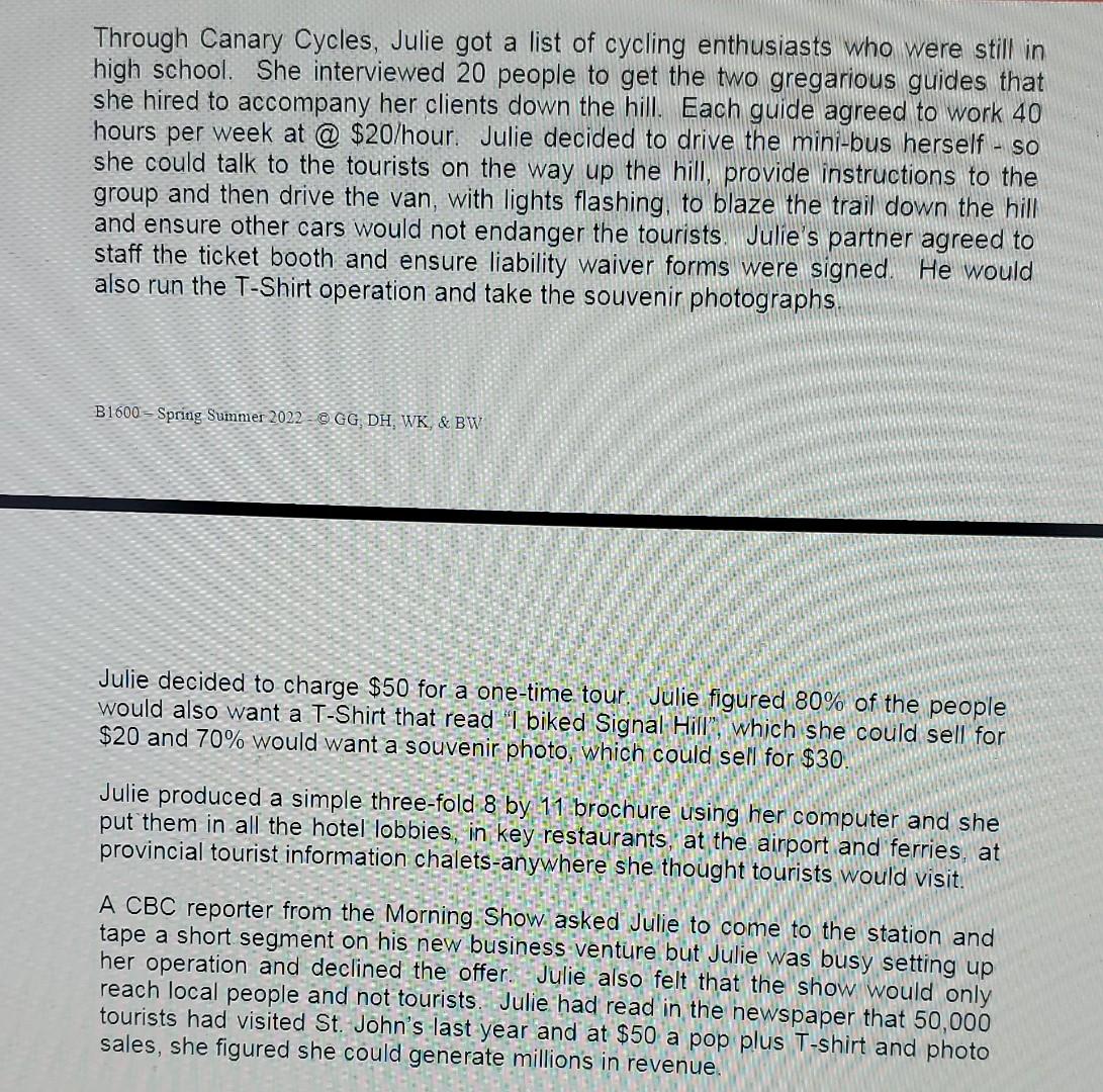 please read the case and answer 1 (A,B,CD) Please