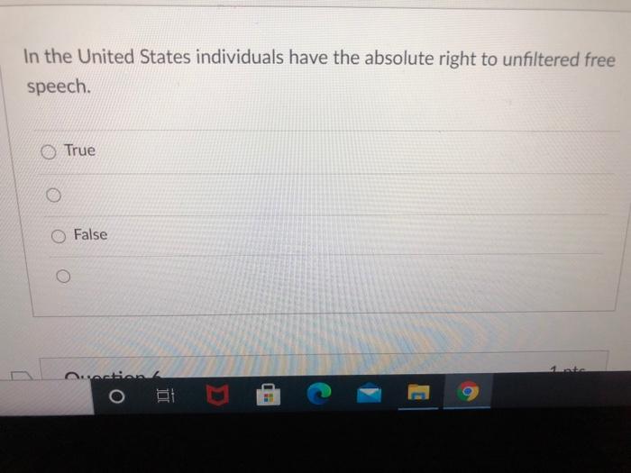 In the United States individuals have the