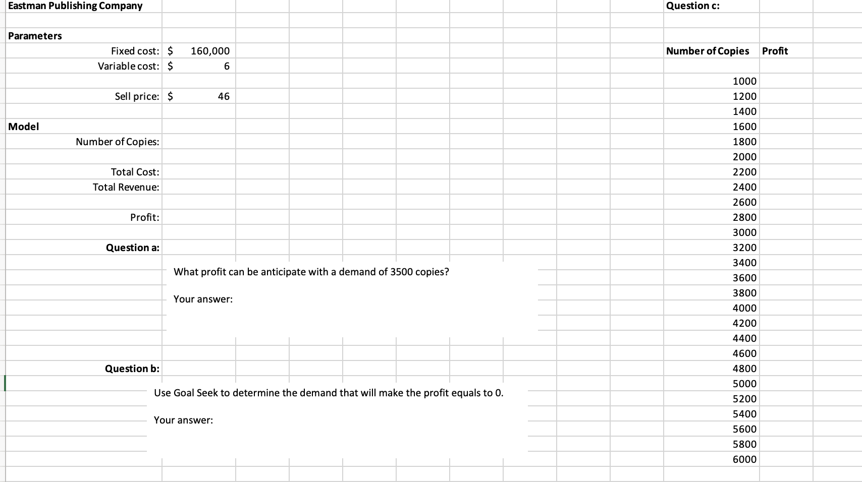 Eastbay Publishing Company is considering