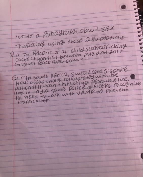 can you please help me to write one paragraph