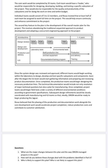 Case Study - ORION Systems (Part 2) Background