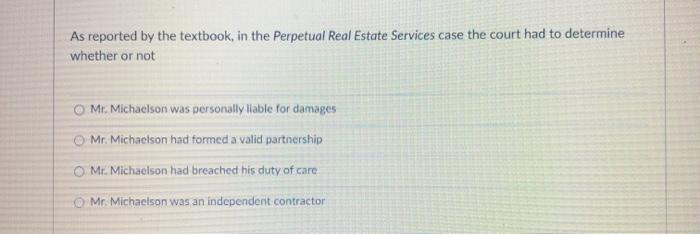 As reported by the textbook, in the Perpetual