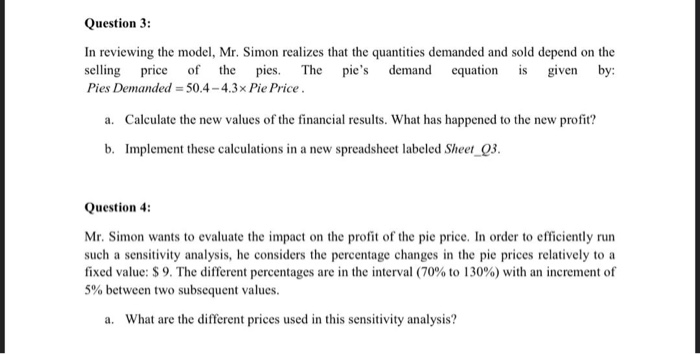Question 2: Mr. Simon collects the following