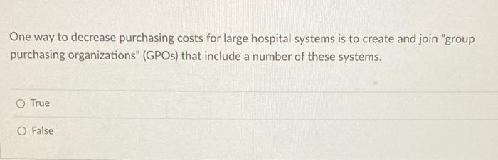 One way to decrease purchasing costs for large