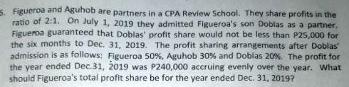 S. Figueroa and Aguhob are partners in a CPA