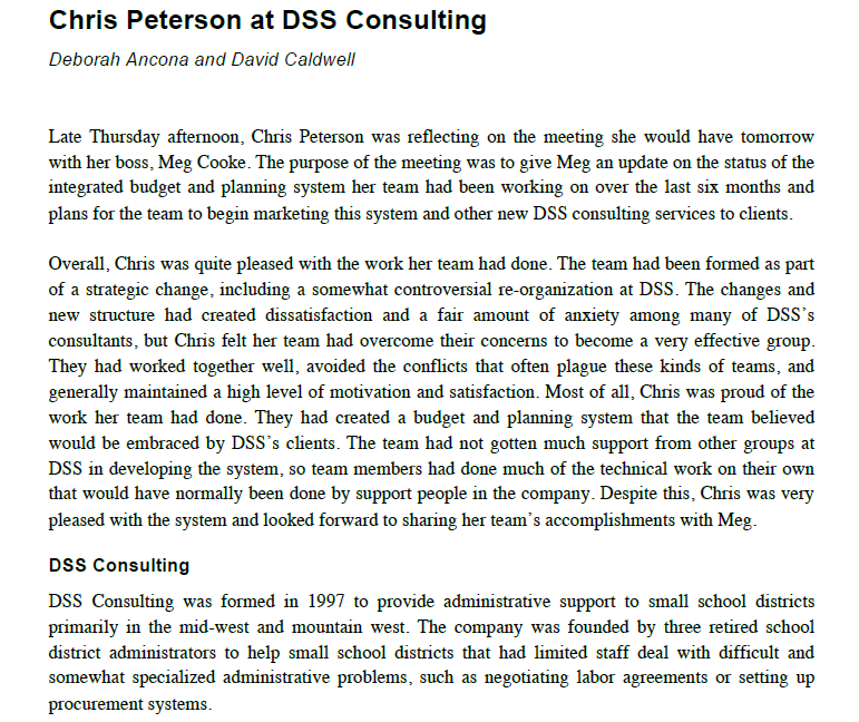 Read the attached case study to answer A and B.