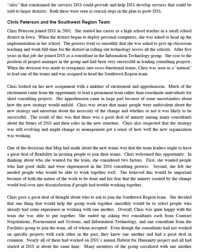 Read the attached case study to answer A and B.