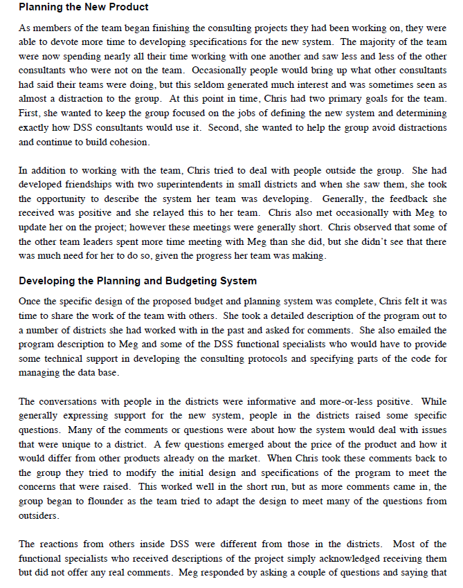 Read the attached case study to answer A and B.