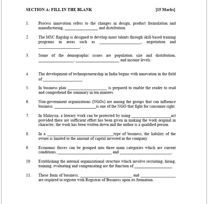 PLEASE HELP ME THIS EXAM, ITS TECHNOPRENEURSHIP