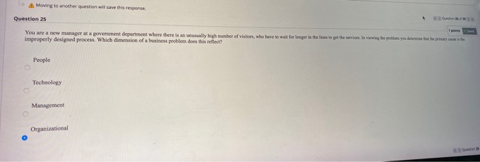 Moving to another question will save this