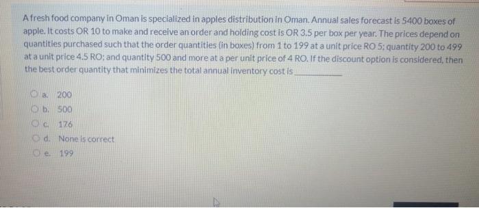 Afresh food company in Oman is specialized in