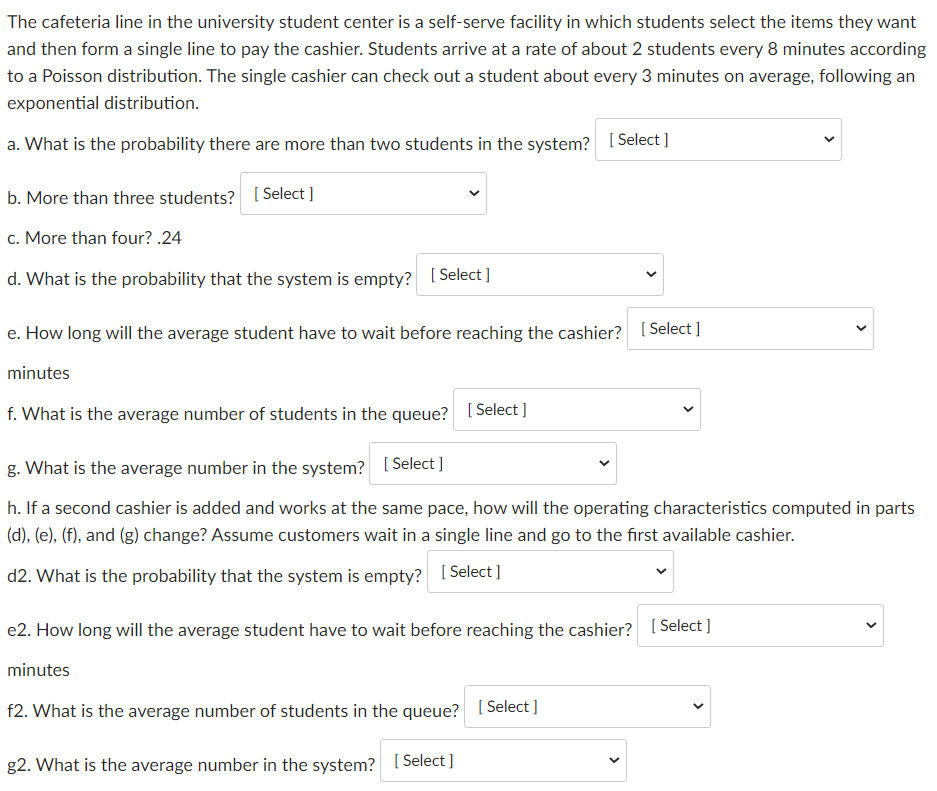 The cafeteria line in the university student
