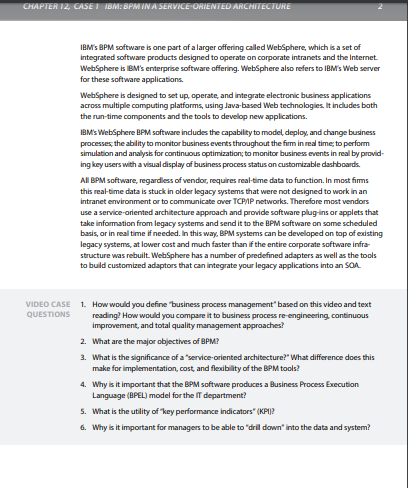 1. How would you define business process
