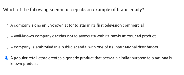 Which of the following scenarios depicts an