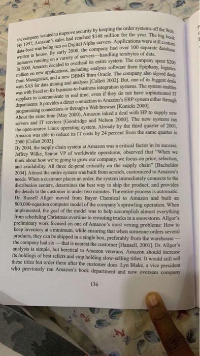 APPENDIX CASE STUDIES AMAZON.COM CASE STUDY com