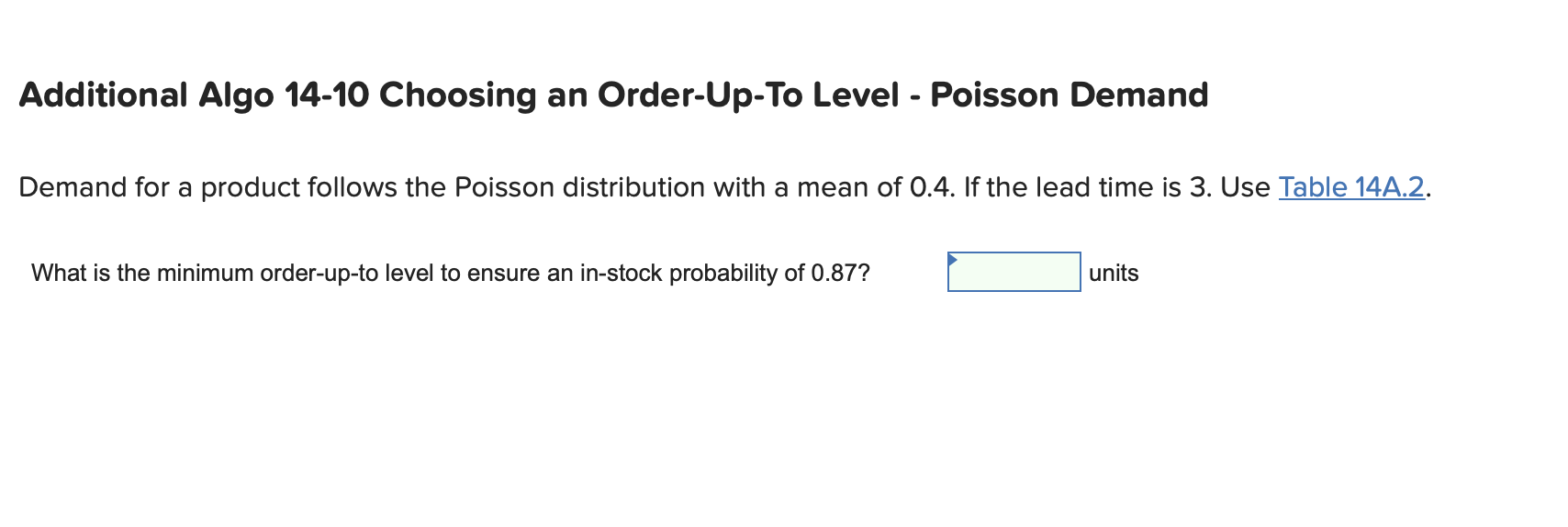 Mean 2.2 2.4 2.6 2.8 3.0 S F(S) I(S) F(S) I(S)