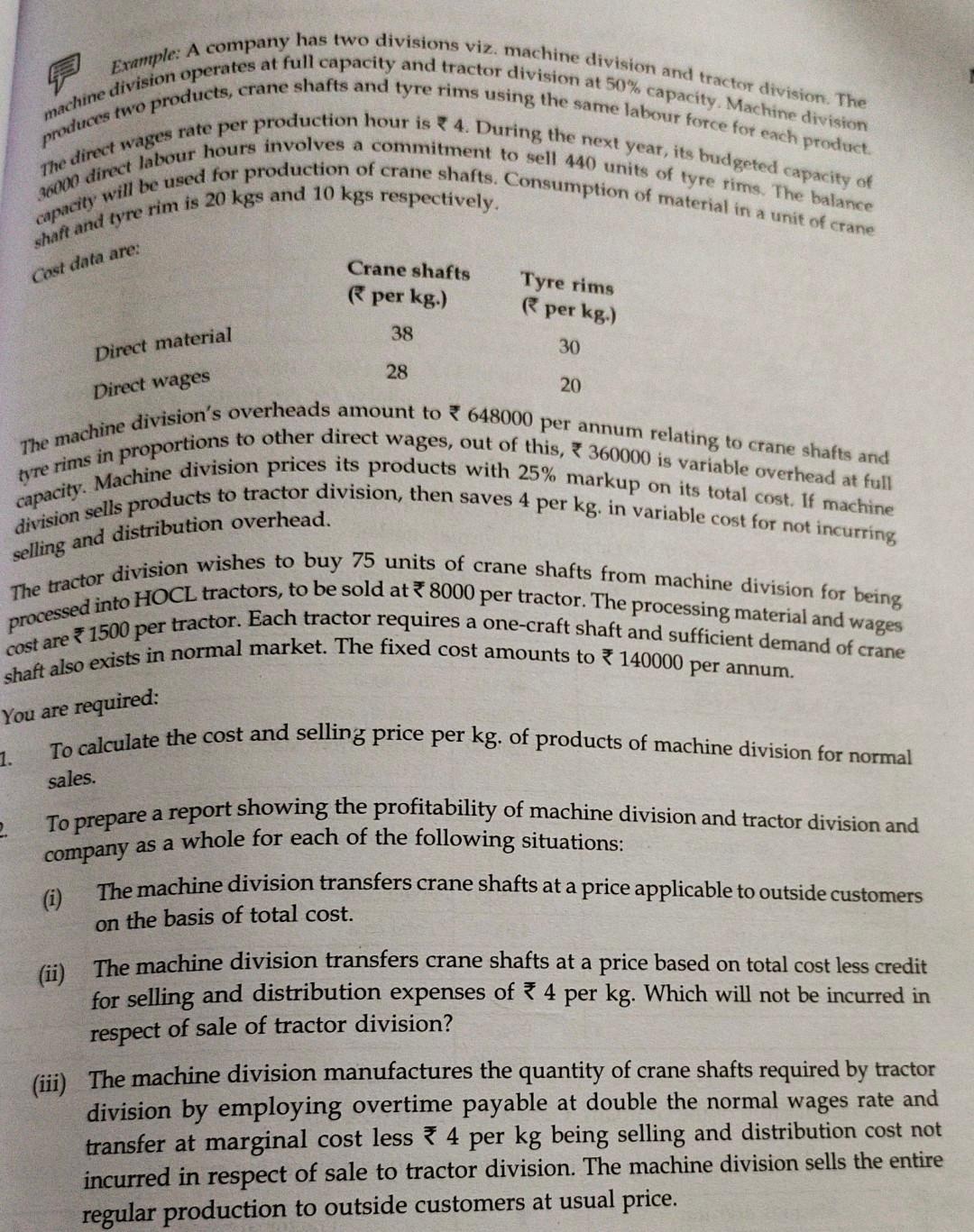 solved the problem Emple: A company has two