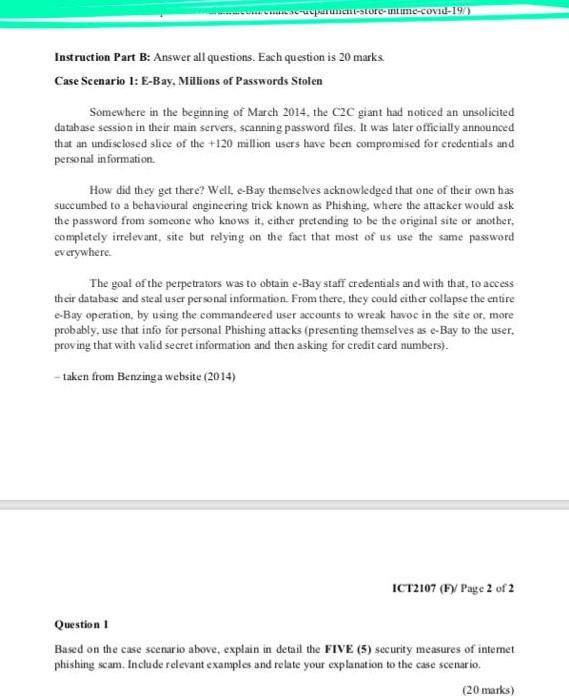 C. Scncn-store-ime-covid-19) Instruction Part B: