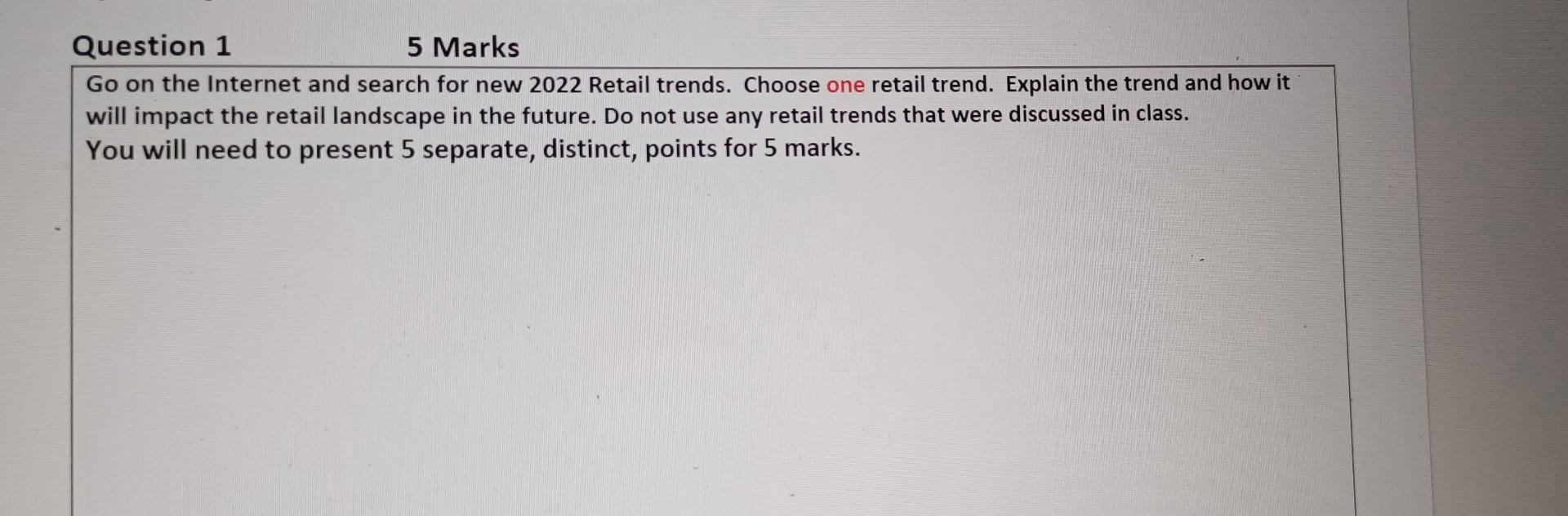 Question 1 5 Marks Go on the Internet and search