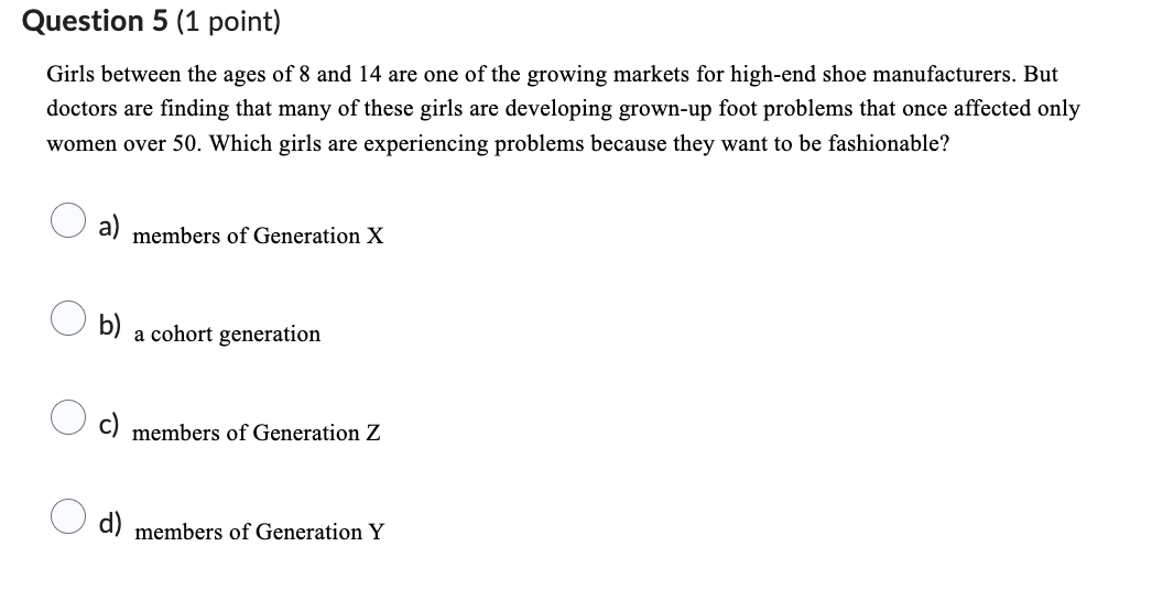 Girls between the ages of 8 and 14 are one of the