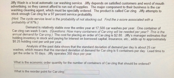 Jiffy Wash is a local automatic car washing