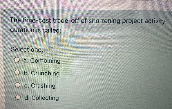 The time-cost trade-off of shortening project