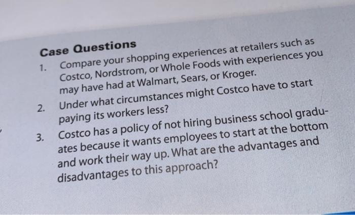 Case Questions 1. Compare your shopping