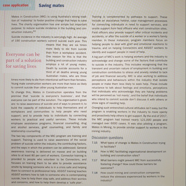 Answer 7.15, 7.16, 7.17, and 7.18 case