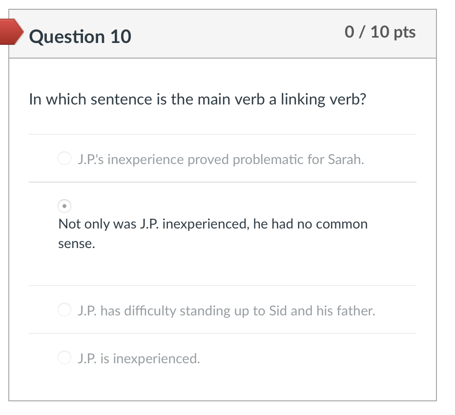 Question 2 0 / 10 pts Identify the problem in the