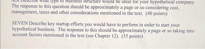 FIVE Briefly describe what a sustainable