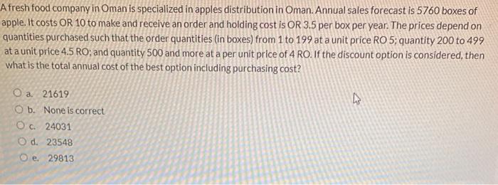 Afresh food company in Oman is specialized in