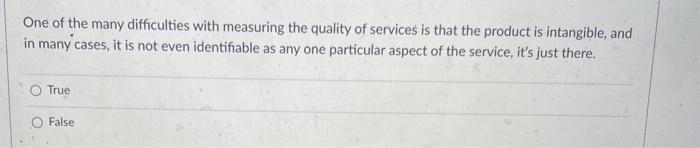 One of the many difficulties with measuring the