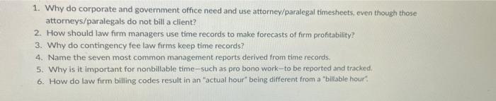 1. Why do corporate and government office need