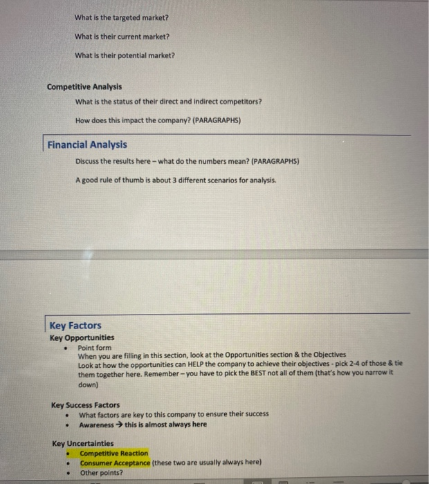What is the targeted market? What is their