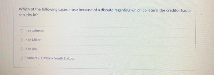 Which of the following cases arose because of a