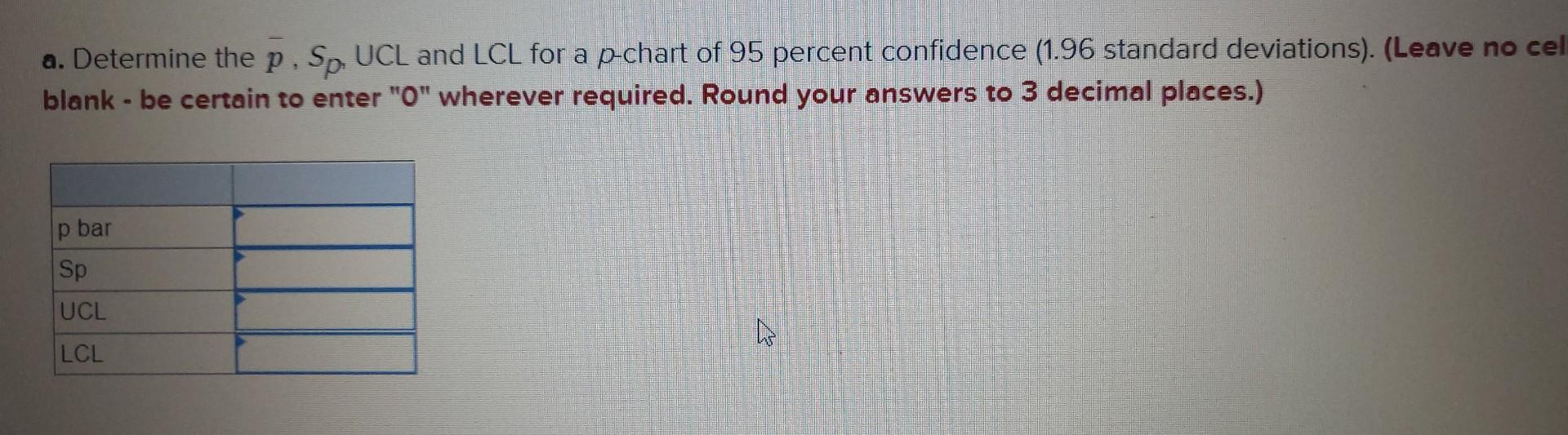 Ten samples of 15 parts each were taken from an