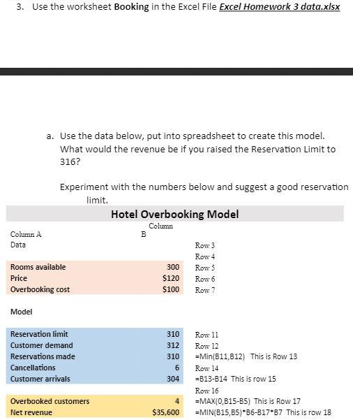 1. Use the worksheet College Band in the Excel