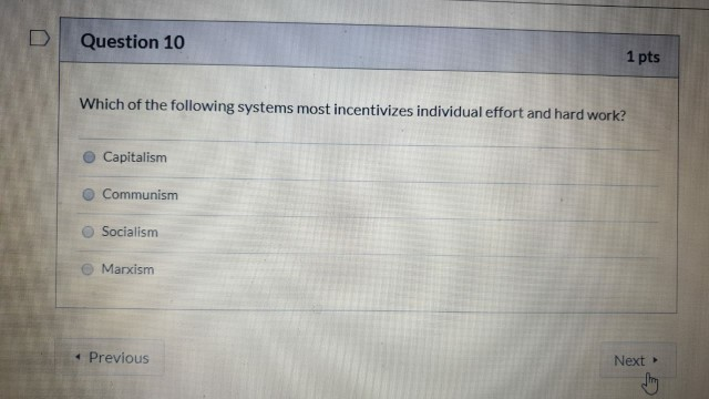 D Question 8 1 pts The supply curve represents